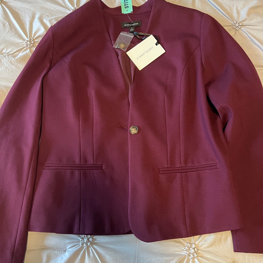 Burgundy Women's Blazer by 41 Hawthorn NWT